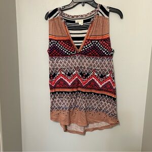 Anthropologie Meadow Rue Multicolored‎ Sleeveless Top - Size Small - EUC tank
